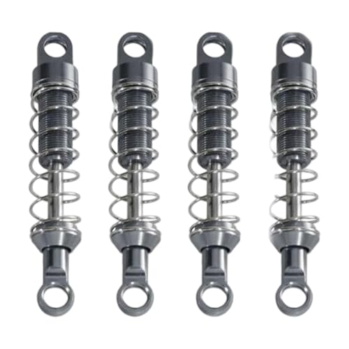 DYNWAVE 4X Metal RC Car Shock Absorbers Spare Parts Replacement Accessory Dampers Metal Spring for 1/12 Trucks RC Hobby Car Vehicles, Black