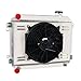 Enignelooc 3 Row Core Aluminum Radiator For 1979-1982 Toyota Corolla TE71/TE72 1.6L 1.8L L4 MT Radiador Automotive Replacement Radiators Shroud Fan Relay Kit