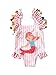 Geagodelia Costume da Bagno Intero Neonata Bambina 0-7 Anni Smanicato Stampati Cartoon Carino Bikini Bimba Multicolori (Rosa-Sirena, 6-12 Mesi)