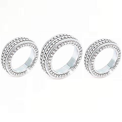 YUWATON Air Conditioner knobs Bling Accessories for Jaguar XJ 2010-2017 Rhinestone Decals Bling Accessory (Silver)