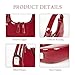 Prpeko Shoulder Bag Crescent Retro Y2k Hobo Handbags 90s Underarm Purse Bag Fashion Clutch Purses for Women,Burgundy