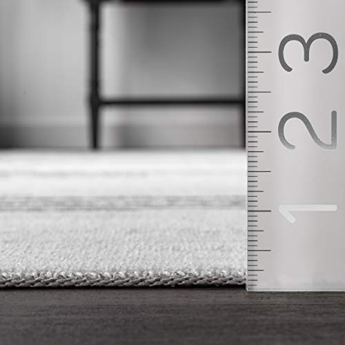nuLOOM Romina Diamond Stripes Machine Washable Area Rug #TOP19