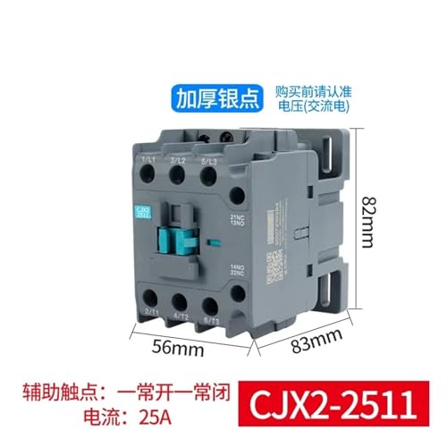 Contacteur CA triphasé CJX2-2511 24V pour commande de circuit - 3