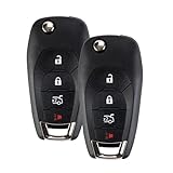 USAKeys Flip Car Key Fob for 2016/2017/2018/2019 Cruze XL8 Systems Only Keyless Entry Remote LXP-T004 433 MHz (Pair)
