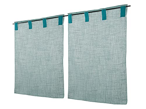 LINDER Vitrage, Bleu, 42x60cm