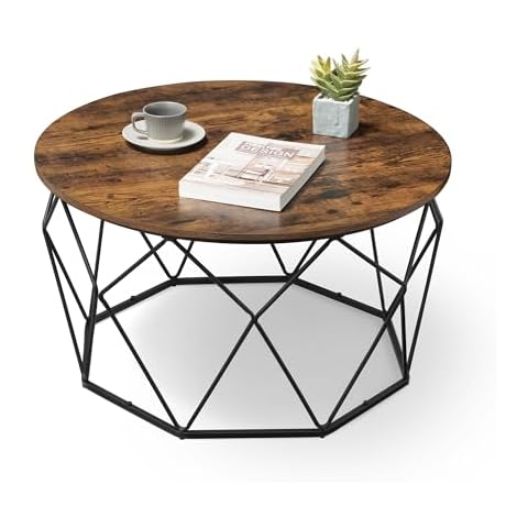 VASAGLE Round Coffee Table ULCT040B01 Cover
