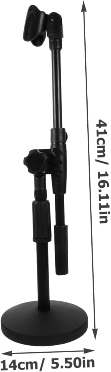BESPORTBLE Telescopic Adjustable Microphone Stand Sturdy Desktop Microphone Holder Adjustable Height Performance and