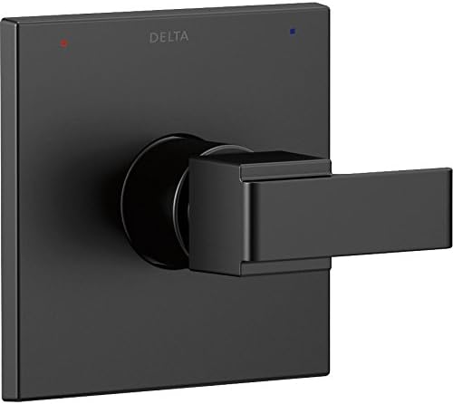 Delta Faucet Ara 14 Series Single-Function Shower Handle Valve Trim Kit, Matte Black T14067-BL (Valve Not Included)