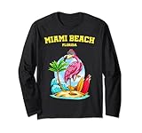 Photo Gallery miami beach florida flamingo wave tavola da surf maglia a manica Photo Gallery miami beach florida flamingo wave tavola da surf maglia a manica
