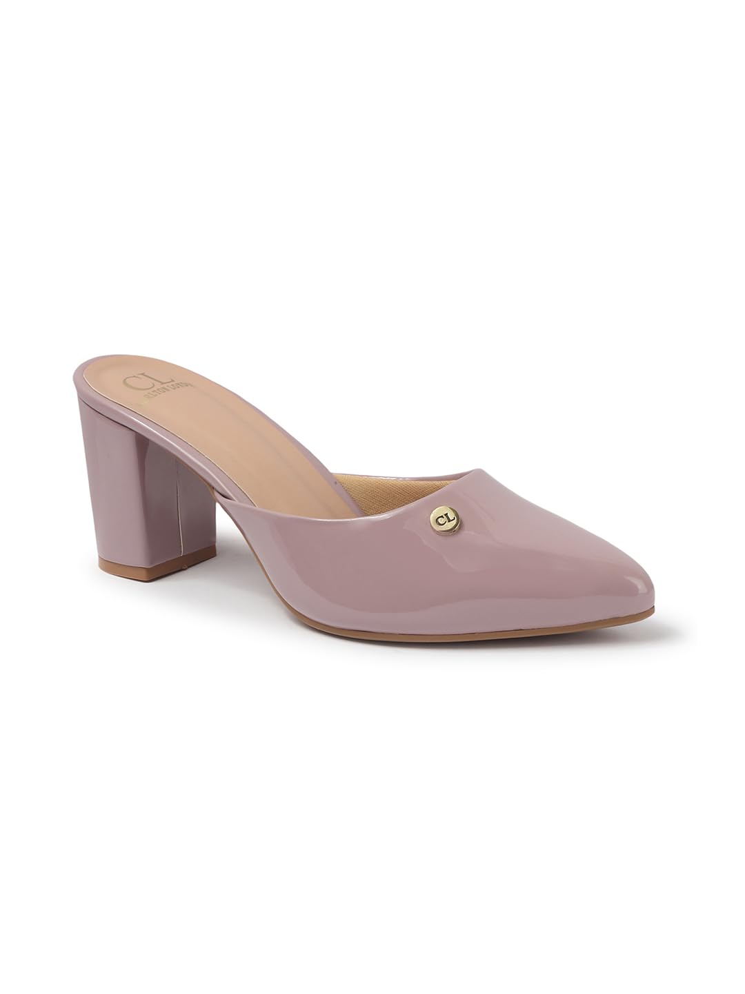 Women's Pointed Toe Block Heel Mules-image-43