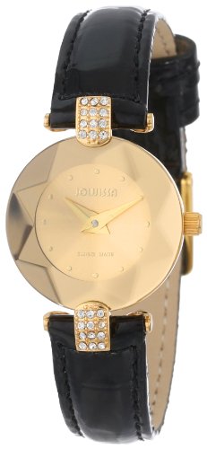 Jowissa Damen-Armbanduhr XS Facet Strass Analog Leder J5.009.S