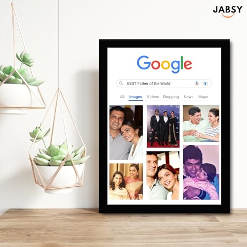 Image of Amazon Brand JABSY - Personalised Couple Name Unique Photo Frame | Wedding Engagement Anniversary Birthday Gift