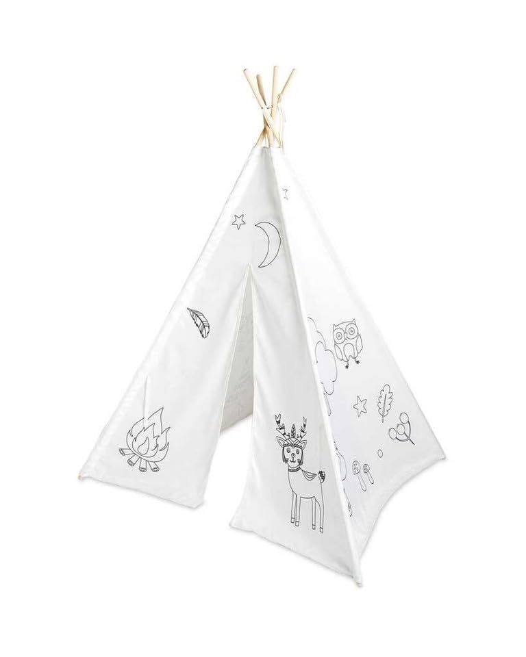 Grafix Large Kids Indian Tent Children Teepee 120 x 120 x 140cm