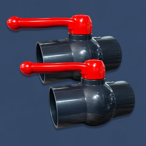 ERA 3” SCH 80 PVC Full Port Ball Valve, Heavy Duty Industrial Shut-Off Valve for Plumbing & Irrigation Systems by Generic - Used condition - Image 6