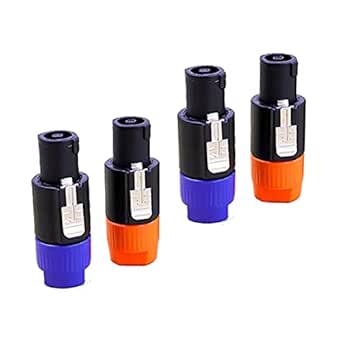 Swpeet Lot De 8 Prises De Haut-parleur Audio à 4 Pôles - Verrouillage