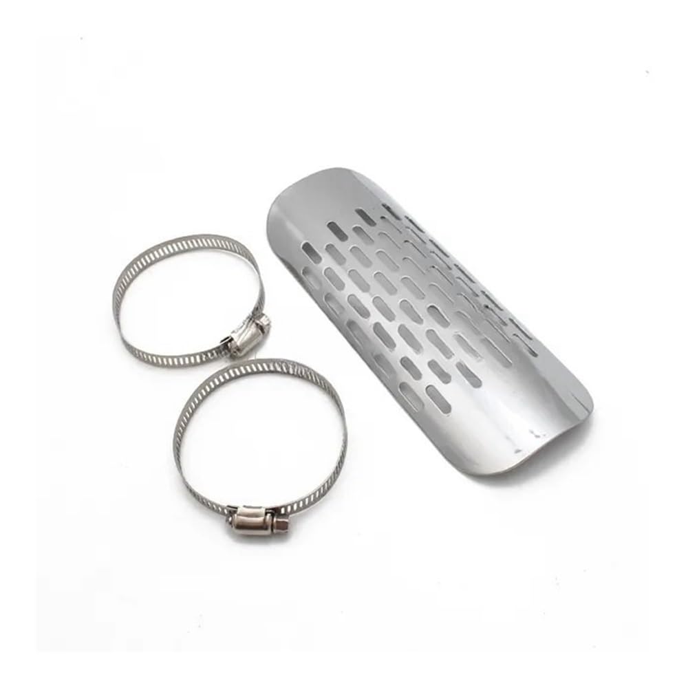 per Chopper per Cruiser 1 Set Universale per Motocicletta Marmitta Tubo di Scarico Scudo Termico Copertura Protezione(Color-B)