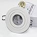 Wonderlamp Classic W-E000109 Pack de Focos Empotrables Redondos con Portalámparas GU10, Blanco,...