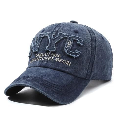 Image of Handcuffs Denim Caps Adjustable Strap Baseball Cap | Unisex Stylish Summer Headwear | Sun Protection Sports Hat for Men & Women