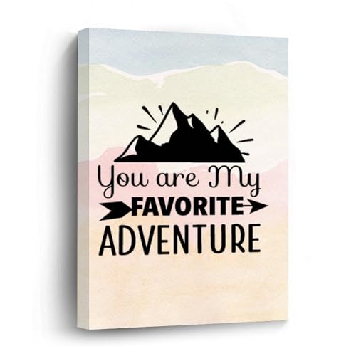Toile You Are My Favorite Adventure encadrée 20x30 cm