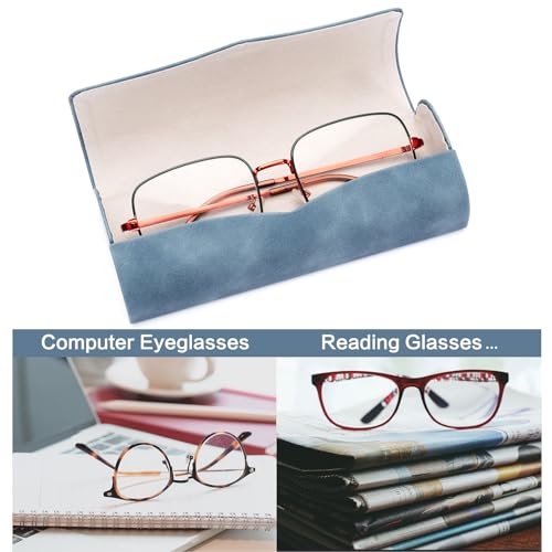 Image of Vemiss Hard Shell Eyeglass Cases, Lightweight Portable Glasses Case for Women Men