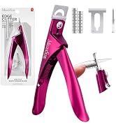 MelodySusie Acrylic Nail Clippers with 15pcs Magnet Sizers, Professional Nail Clippers Cutters fo...