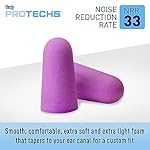 Flents Protechs Foam Ear Plugs, 70 Pair for Sleeping, Snoring, Loud Noise, Traveling, Concerts, Construction, Studying, Work, Shooting, NRR 33, Noise Cancelling, Disposable Purple, Made in the USA - Image 3