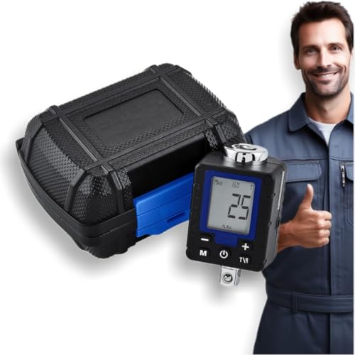 Generic Fits QUINN 3/8 in. Drive 5.9-59 ft. lb. Digital Torque Adapter - Convert any 3/8 in. Drive Ratchet or Breaker Bar into a Precision Torque Wrench, Black