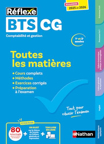 Toutes les matières - BTS CG - Réflexe - Examens 2025-2026