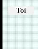 toyota yaris grmn  Toi: composition notebook graph paper, Personalized Toi graph paper sketchbook, 8.5×11, 120 Pages