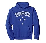 Retro Brasil Cruzeiro Do Sul Flag Pullover Hoodie