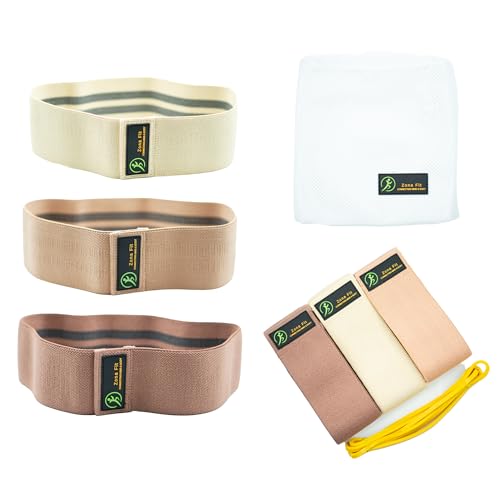 Multifunction Resistance Band Set – Non-Slip Booty Bands for Legs, Glutes, Yoga, Pilates, Rehab & Home Gym Workouts – Natural Latex & Fabric Options