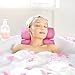 Regal Bazaar Pink Bath Pillow - Bathtub Cushion for Neck and Back Support - Fits Any Tub Type - Practical Gift Idea for All Spa Lovers - Soft to Touch Fabric with 6 Suction Cups