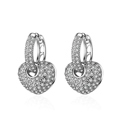 Boucles d'oreilles créoles Argent 925 LXGGUC avec zircon scintillant