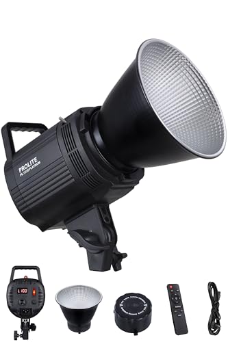 Image of Prolite LiteMax Platinum-150W Bi-Color COB LED Continuous Video Light | with Bowens Reflector, Infrared Remote, COB Cover, AC Cord | for Studio, Wedding Photography & Videography