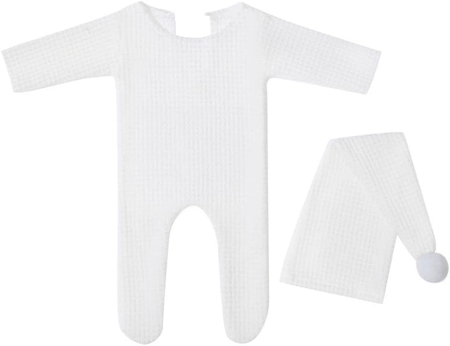 Newborn Photography Props Hat Romper Outfits Set Baby Photography Costume for Girls and Boys Photoshoot Props ﻿ - Image 4