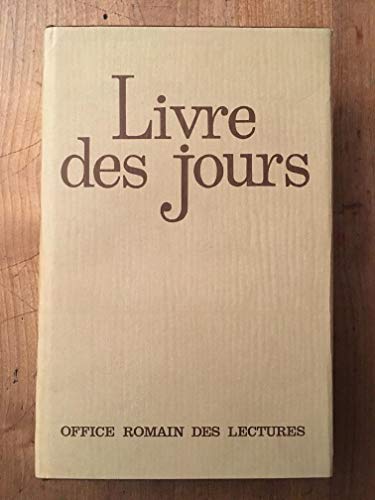 Le livre des jours