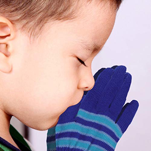 BESPORTBLE 6 Pares de Luva de Malha para Criança Luvas de Pelúcia Grossa para Bebês Luvas de Inverno