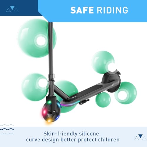 Image of Hiboy ES1 Electric Scooter for Kids Ages 4-10 | LED Light-Up Wheels & Side Lights, 5MPH Safe Speed, Easy Control, Safety Kids Scooter, UL2272 Certificate