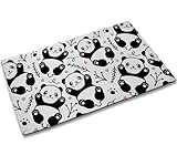 TUBAMQ Panda Doormat Entrance Rugs Indoor 17 x 30 Inch,Cute Pandas Welcome Doormat Decorative Home Floor Mat,Non Slip Rubber Back and Strong Water Absorption for Outdoor Indoor Entrance Decor