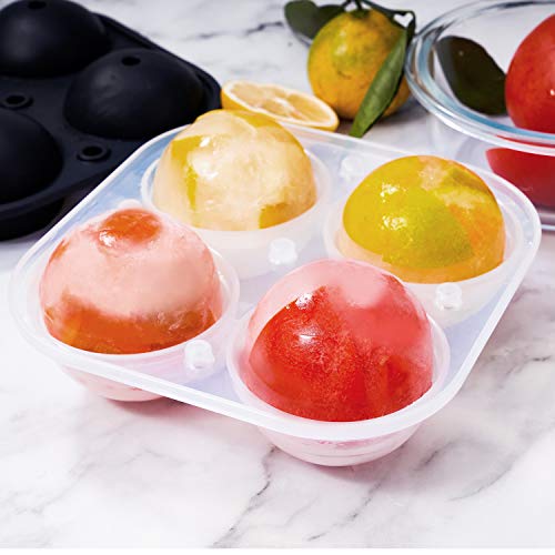 Round Ice Cube Mold, Easy Release Ice Ball Mold Ice Cube Trays Silicone Ice Cube Tray Large Ice Cube Tray for Whiskey, Cocktail Flexible