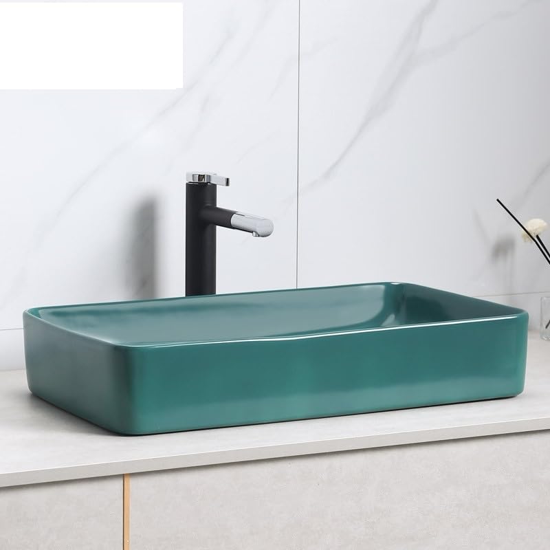 Umywalka Łazienkowa Umywalka Nablatowa Ceramiczna Ciemnozielona Umywalka Ceramiczna Nablatowa Umywalka Umywalkowa Umywalka Nablatowa
