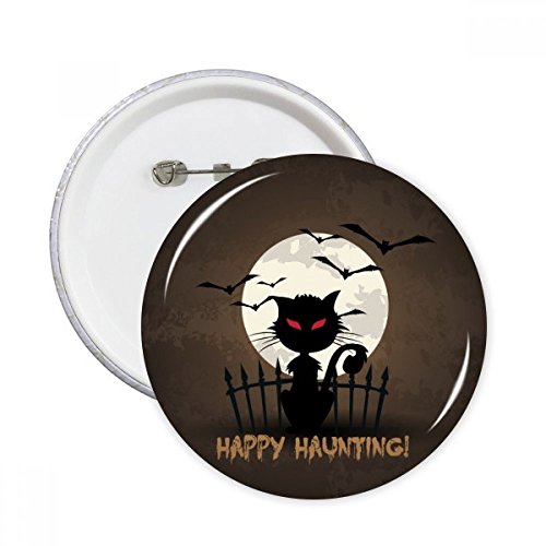 Pins chat Halloween ronde de nuit pour personnaliser un sac à dos d'écolier