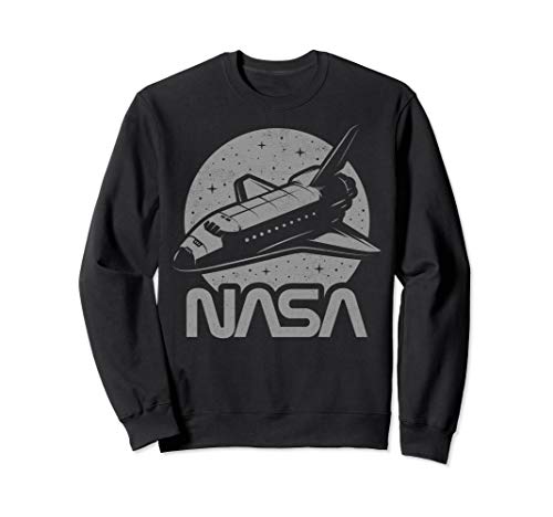 NASA Space Shuttle Moon And Stars Silhouette Sweatshirt