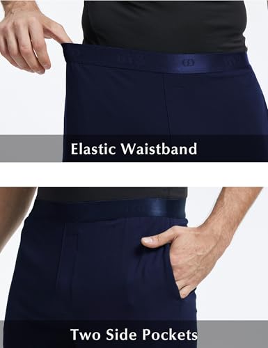 GYS Men's Pajama Shorts Soft Lightweight Bamboo Viscose Mens Comfy Sleepwear Bottoms with Pockets4