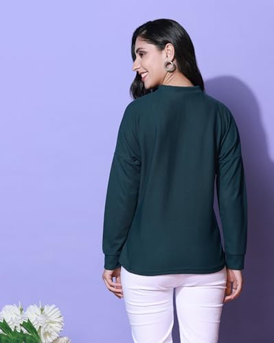 Image of Zilcon Womens Waffle (Cotton) Color Block Fashion Long Sleeve Crew Neck Spring Summer Winter Casual Loose T Shirts Tops