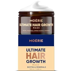 Moerie Mineral Hair Growth & Repair Mask – Restorative Treatment Hair Mask – Hair Treatment For Longer, Thicker, Fuller Hair – Vegan Hair Products – Paraben Free Hair Products – 3.4 oz (96.4g)