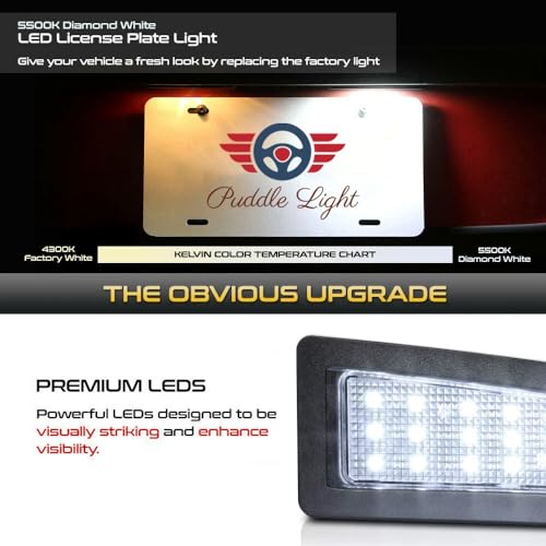 Luz blanca para matrícula Mazda 3 Axela lámparas traseras compatibles CX3 3