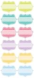 Sticko Decorative Stickers, Zig Zag Labels