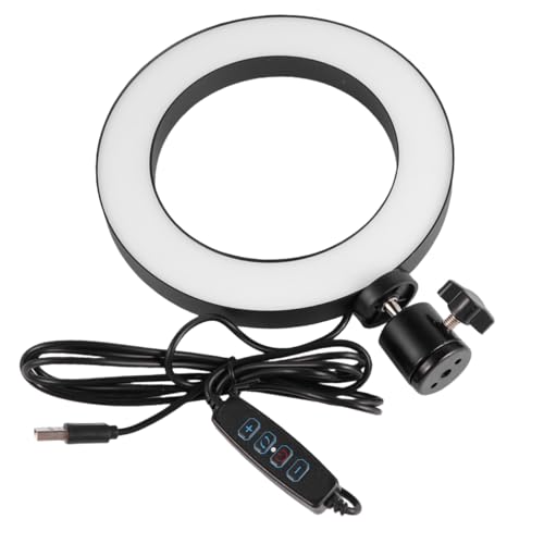 GRIRIW 2Pcs LED Ring Light Beauty LED Fill Lamp for Selfie Live Broadcast Lighting Modes Portable Stand Included for Makeup Video Streaming