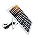 MEGSUN 10W 12V Mono Solar Panels for Cars, Caravans, Campers, Boats-with a 5m Crocodile Clip-Solar Panels with Supports